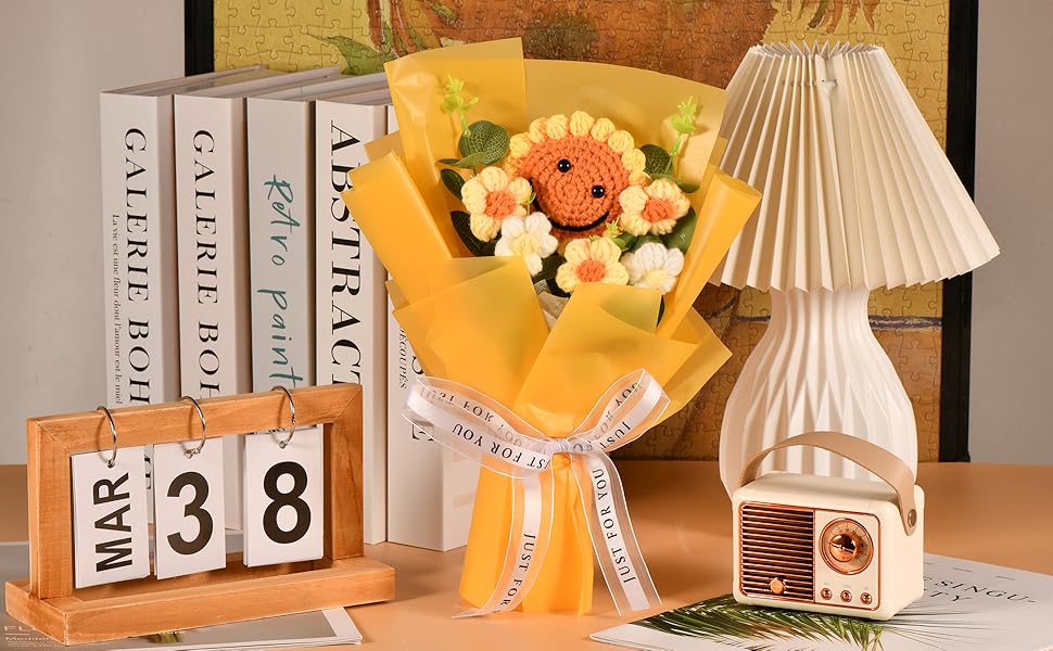 Bouquet de fleurs au crochet 