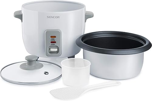 Sencor Cuiseur à Riz 1.5L Premium EasyClean – Rice Cooker Automatique, fonction Maintien au chaud sans surveillance, Arrêt Automatique, Parfait pour Tous Types de Riz et Riz Sushi, Blanc - 1500WH - Nail Gallerys
