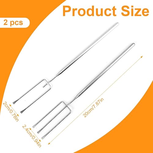 XPEX 2 pièces Ensemble de Fourchettes pour Tremper le Chocolat, ouverts à Pralines en Chocolat pour fondue chocolat Saisir, Tenir et Placer - Nail Gallerys