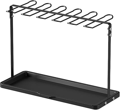 CRGOEUM Porte Verre Suspendu, Support de Verre à Vin de Comptoir, Support de rangement pour verres à pied, Pour Cuisine à Domicile Bureau Bar Restaurant(White) - Nail Gallerys