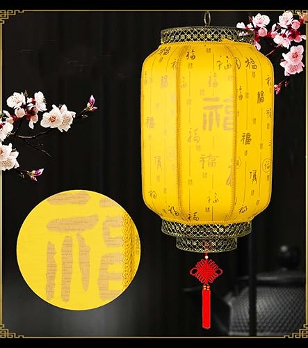 Lanterne à suspendre de style chinois traditionnel, imitation lanterne classique d'extérieur à suspendre, C - Nail Gallerys