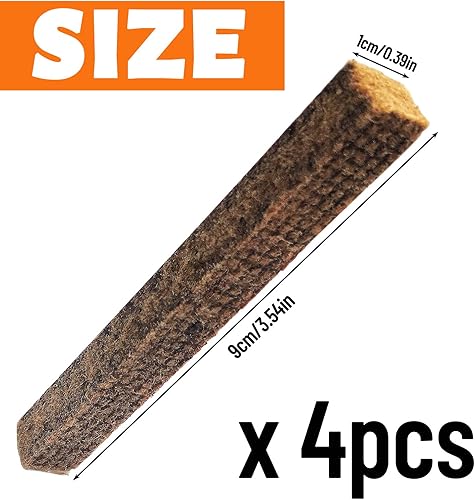 Mèche Permanente pour Restes de Bougie, Waldspring Mèche Permanente pour Mangeurs de Cire, 4 Pièces dans Un Ensemble, 1 * 1cm, Longueur 8cm Permanentes pour Mangeurs de Cire - Nail Gallerys