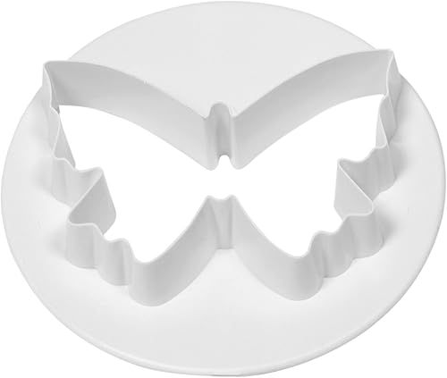 PME BU491 Lot de 2 Emporte Pièces Papillons, Plastique, Blanc, 6.5 x 2 x 6.5 cmBU491 - Nail Gallerys