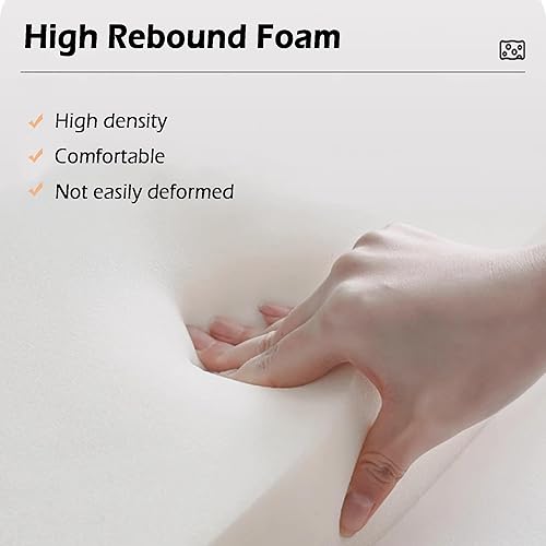 XIEMINLE Mousse haute densité de qualité supérieure - Rembourrage en mousse d'ameublement, mousse ferme pour accessoires de maison, banc de jardin, canapé, fauteuils (épaisseur 8 cm, 130 x 40 cm) - Nail Gallerys
