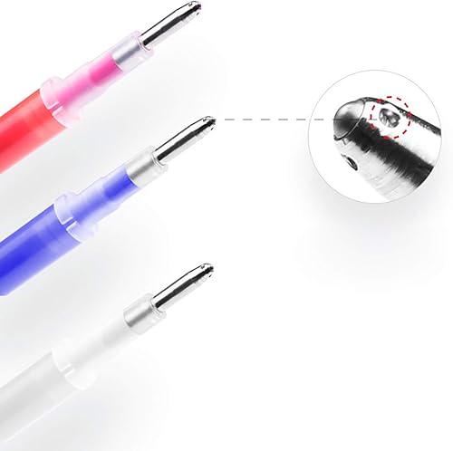 Crayon Couture, Migaven Stylos de Marquage en Tissu Effaçable Par La Chaleur 4PCS Avec Recharges 8PCS pour Tailleurs Couture Couture Couture Bleu Blanc Rouge Noir 4 Couleurs - Nail Gallerys