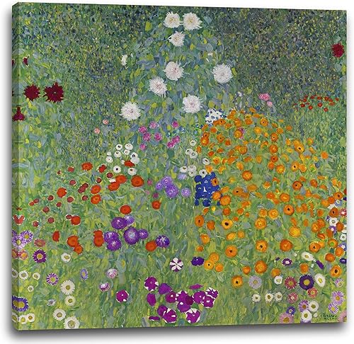 Printed Paintings Impression sur Toile Gustav Klimt - La Ferme (1907) - Nail Gallerys