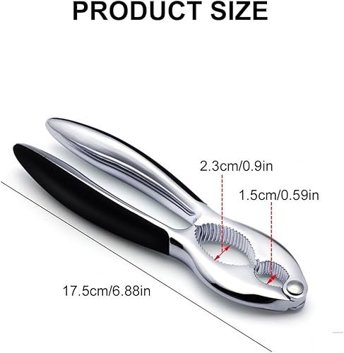 Casse-noisettes multifonction pour la maison, casse-noisettes avec poignée antidérapante, casse-noix en métal, 2 découpes, pour noix, amandes, pistaches, noisettes - Nail Gallerys