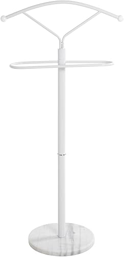 HAKU Möbel valet blanc, marbre, métal - Dim.: L 50 cm x H 105 cm x P 32 cm, Style: Modern - Nail Gallerys