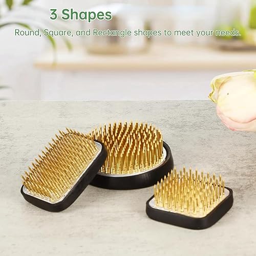 Voragrl Kenzan Lot de 3 grenouilles japonaises Ikebana pour arrangement floral, pièces de rechange et accessoires - Nail Gallerys