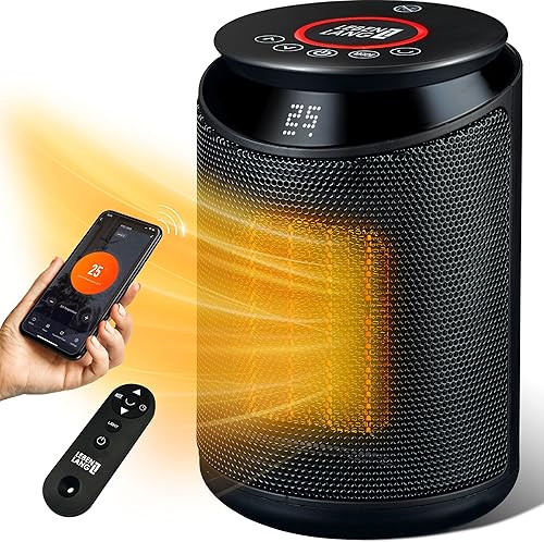 LEBENLANG WiFi Chauffage Électrique & Céramique 2000W - Économie d'Énergie & Contrôle via l'Application I Radiateur Soufflant ceramique electrique l'Intérieur Petit radiateur camping car Space heater - Nail Gallerys