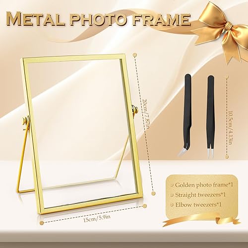 LURNODY Cadre en Verre Tenture Murale,Cadre Photo Doré Debout,Cadres en Verre Tenture Murale,Cadre Transparent Cadre Photo Verre,Cadres Photo Voir à Travers Les Deux Côtés - Nail Gallerys