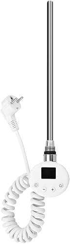 Heilmetz Élément Chauffant pour Radiateur de Salle de Bain avec Thermostat, avec Contrôleur de Température et Fonction de Synchronisation 600W, pour sèche-Serviettes Uniquement - Nail Gallerys