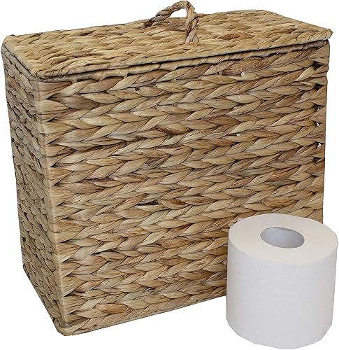 Porte-rouleau de papier toilette en jacinthe d'eau pour salle de bain multifonction HE62 - Nail Gallerys