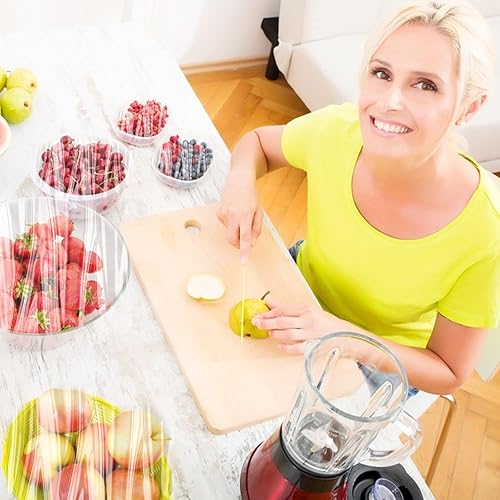 YAYODS Lot de 500 charlotte alimentaire - sachets alimentaires jetables - Film alimentaire - Avec élastique pour le stockage des aliments, la conservation des fruits, les bonnets de douche - Nail Gallerys