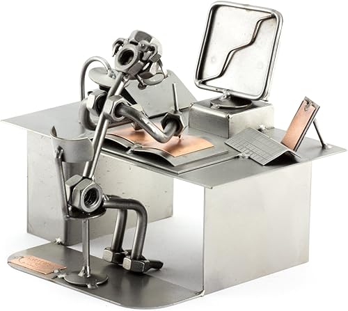 Steelman24 I Figurine en métal Ordinateur Pc I Made in Germany I Idées Cadeaux I Sculpture d’Acier I Hommes de métal - Nail Gallerys