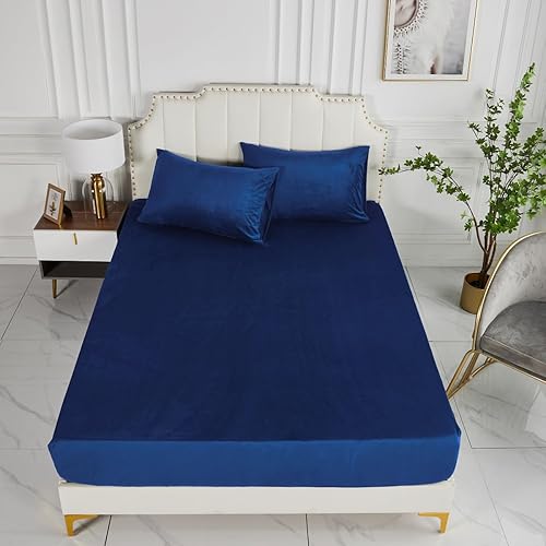 Drap-housse en flanelle 180 x 200 cm - En peluche - Vert olive - Chaud - Pour lit à sommier tapissier - En tissu éponge - Toucher cachemire - Uni - Pour matelas haut de 180 x 200 cm - Bonnet haut - Nail Gallerys