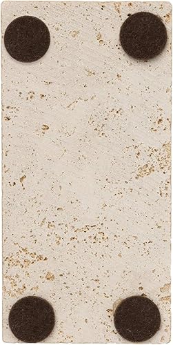 Ottoman Natural Stone Travertine 14 x 7 cm Oblong Elegant Soap Dish 1 pièce Light - Nail Gallerys