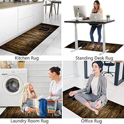 Lot De 2 Tapis De Cuisine Antidérapants, Poisson De La Vie Marine De Dessin Animé （40 X 60 Cm + 40 X 120 Cm） ,Résistant À La Poussière Tapis De Cuisine,Tapis De Sol Pour L'Intérieur - Anti-Fatigue Re - Nail Gallerys