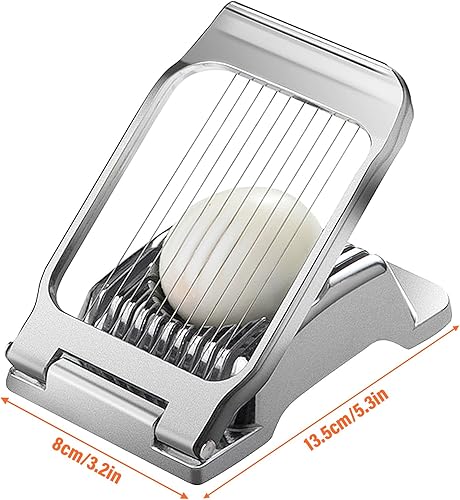 LPEPLL Coupe Oeuf en Acier Inoxydable Durable pour Oeufs Durs Champignons Fraises et Fruits Mous Facile à Utiliser et Compatible Lave Vaisselle - Nail Gallerys