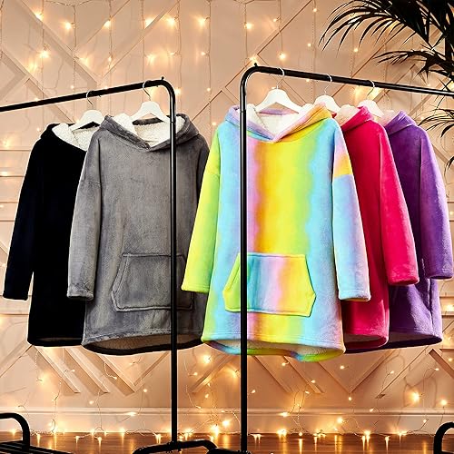 CityComfort Sweat à Capuche Enfant Fille - Pull Fille Polaire Oversize Doux (Gris) - Nail Gallerys