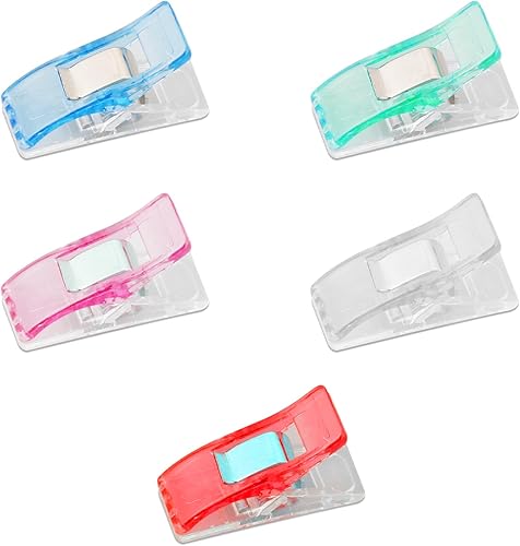 Vanyibro Lot de 25 pinces à coudre pour fournitures de matelassage en tissu, accessoires de bricolage de qualité supérieure, couture sans effort, fournitures essentielles pour couturières, 5 couleurs - Nail Gallerys