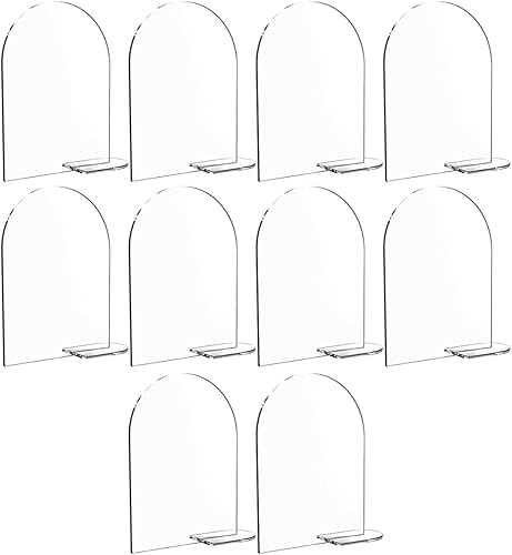 CENPEK Lot de 10 numéros de table en acrylique transparent pour mariage, réunion, événements, restaurant, bureau - Nail Gallerys