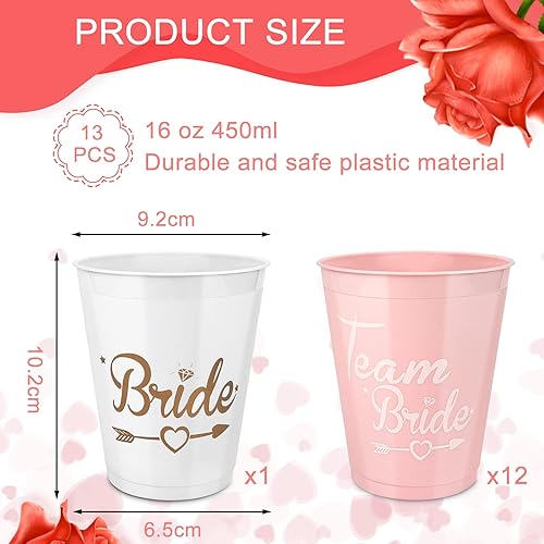 JIASHA 15 Pièces Gobelets pour Enterrement de Vie de Jeune Fille,Bride Tribe Tasses,Tasses de Douche Nuptiale Cups,Team Bride and Bride To Be Bachelorette Party Cups,pour Douches Mariage - Nail Gallerys