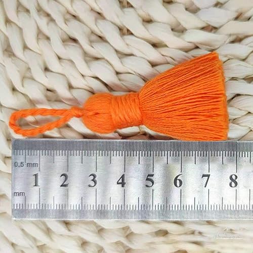 20 Pcs 5 cm Coloré Coton Gland Pendentifs Gland Gland Petit Gland Pendentifs Glands Soyeux Faits À La Main avec Boucle De Suspension Petites Franges DIY Artisanat Accessoires - Nail Gallerys