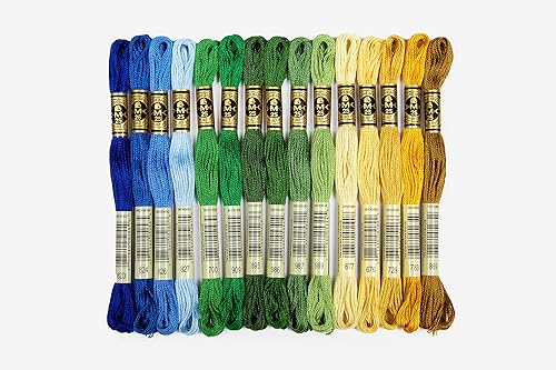 DMC Lot de 30 fils à broder 8 m, décoration de vacances - Nail Gallerys