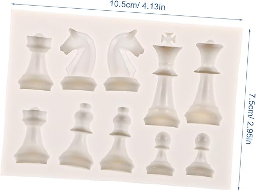 Angoily 1 Ensemble De Moules D'Échecs Moules En Époxy En Forme D'Échecs Moules De Moulage D'Échecs Moules En Silicone Pour Échecs Moules De Moulage En Gel De Silice - Nail Gallerys