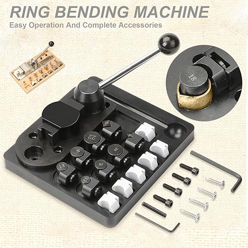 Shupiquant Metal Wire Bending Jig Set With Adjustable Dies, Ring Bender, Ring Bending Tool For Jewelry Making, Metal Wire Bending Jig For Spoon Rings Heavy Duty (1pc) - Nail Gallerys
