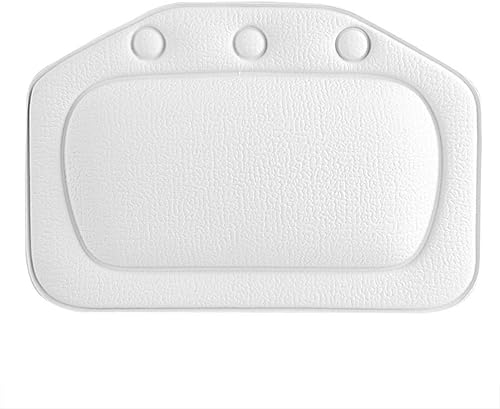 Coussin Baignoire, Oreiller de Baignoire en Mousse de Coton Doux Coussin de tête de Baignoire Oreiller Oreiller De Baignoire Air Mesh pour Tous Types de Baignoire,Soutien de la tête,épaules (Blanc) - Nail Gallerys