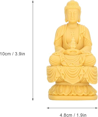 Statue De Bouddha, 18 Cm Assis Petite Figurine à Collectionner Décor De Méditation, Ornements De Sculpture Transparents pour Salon Spirituel, Yoga Zen, Décoration de la Maison - Nail Gallerys
