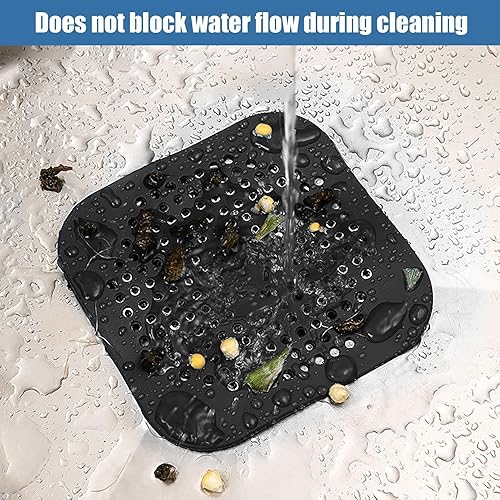 Couvercle de vidange de Douche | Bouchon de vidange carré en Silicone Anti-Odeur Pliable pour Le Linge à la Maison, pour Les Toilettes de Salle de Bain - Nail Gallerys