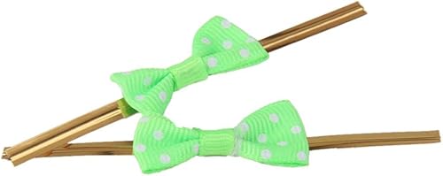 Lot de 50 attaches torsadées métalliques pour sachets en cellophane et bonbons Vert - Nail Gallerys