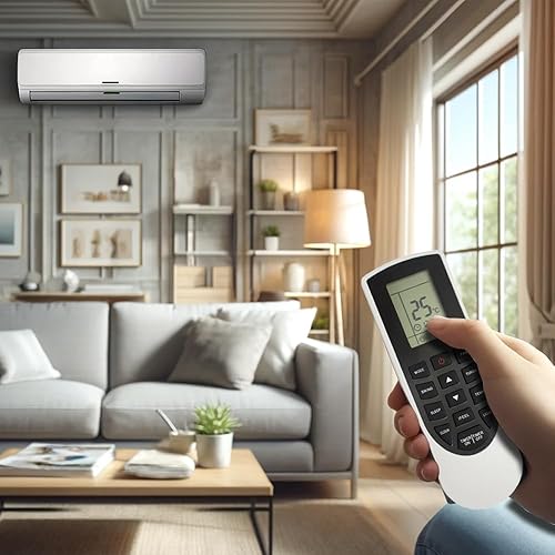 TALENTEC Home | Télécommande YAN1F1. Remplacement pour climatiseur. Compatible avec Gree et Sharp | Télécommande de Remplacement Universelle | Couleur Noir et Blanc. - Nail Gallerys