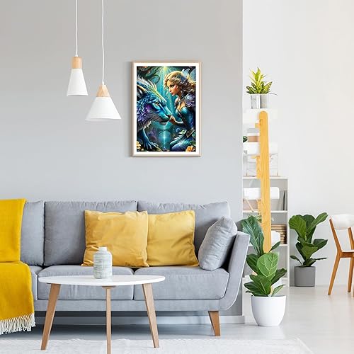 GDYEEH 5D Beauté Diamond Painting Kits, DIY Monstre Diamant Painting Complet, Fantaisie Art du Diamant Peinture Strass Point de Croix Painting pour Adultes Débutants Murale Décor 30x40 cm - Nail Gallerys