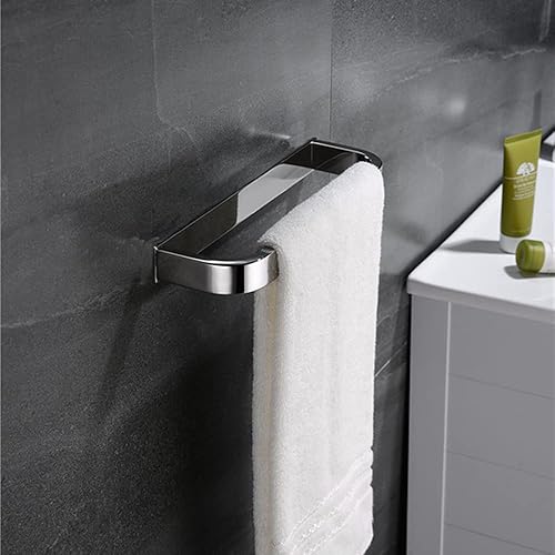 Celbon Porte-Serviettes Auto-Ddhésif sans Perçage Porte-Serviettes Anneau Porte-Serviettes en Acier Inoxydable pour Salle de Bain Cuisine Toilette 26CM (Chrome) - Nail Gallerys