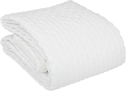 Atmosphera - Dessus de lit Kalia 240x260cm Blanc - Nail Gallerys