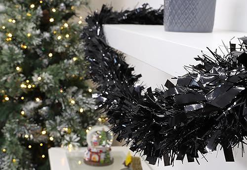 Christmas Concepts® 4m (13ft) Chinsky/Fine Christmas Tinsel - Décoration de Noël - Couleurs Assorties (Glace Bleue) - Nail Gallerys