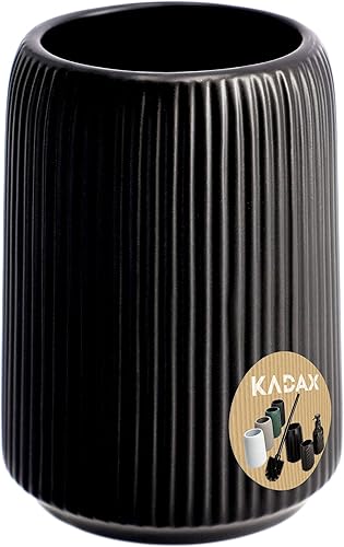 Tasse de Salle de Bain en céramique KADAX, Tasse pour brosses à Dents, Tasse de Brosse à Dents, Tasse de Bain, Tasse de Salle de Bain, Porte Brosse à Dents, Tasse de Brosse à Dents (Blanc) - Nail Gallerys