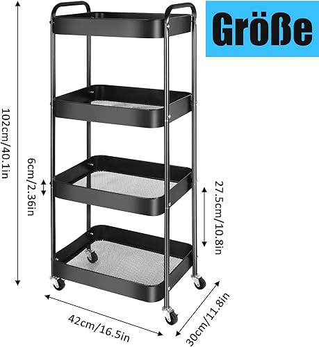 YGKJDM Chariot de rangement de cuisine - Nail Gallerys