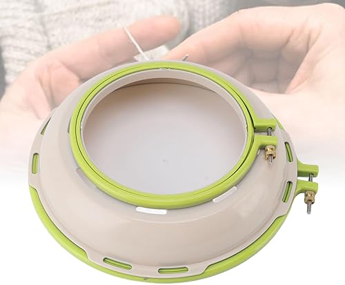 Bonbela Cerceau de Support de Broderie 16,5 Cm 25 Cm Cadre de Cerceau de Support D'aiguille de Poinçon Double Face pour le Quilting au Point de Croix (#2) - Nail Gallerys