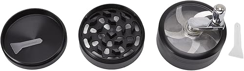 Moulin à épices à Manivelle 4 Couches En Alliage De Zinc 60mm Broyeur à épices Manuel Avec Filtre Broyeur à épices à Manivelle - Nail Gallerys