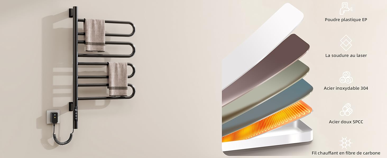 porte-serviettes électrique