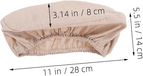 Warmhm Panier à Housse En Tissu Corbeille Doublures Preuve Épreuvage Fait Maison Miche De Doublure En Tissu Au Levain Couverture Portion Toile D'imperméabilisation Lin En Coton - Nail Gallerys