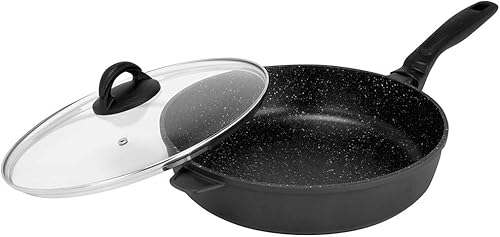 Sitram VIP MINERA Sauteuse en fonte d'aluminium induction, Noir D28cm - Nail Gallerys