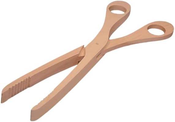 teemando® Ciseaux en bois de 28 cm pour concombres, pâtes et salade - Nail Gallerys