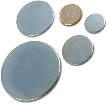 Disques métalliques autocollants en acier (DC01) galvanisé - Ø 30 mm 60 pièces - Contrepartie pour aimants - Nail Gallerys