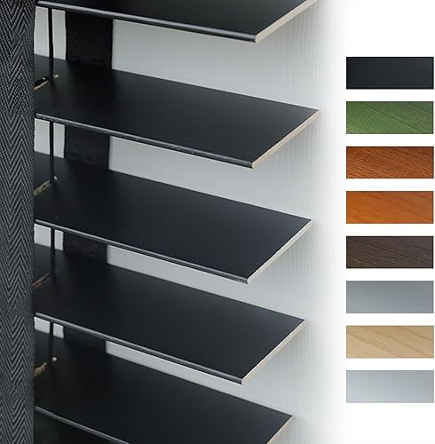 Store en Bois 40cm 80cm 120cm 150cm Stores Vénitiens en Bois Massif, Stores Horizontaux à Lamelles De 50mm, Store occultant/Isolation Thermique pour Fenêtres, Maison, Salon(Light Grey) - Nail Gallerys